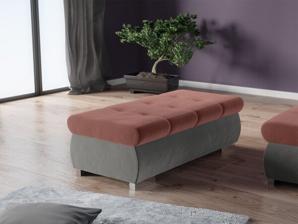 Čalouněný taburet Herkules velký, Potah: Magic Velvet 2217 + Magic Velvet 2258 5902928236163