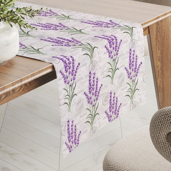 Biante Dekorační běhoun na stůl PML-033 Provence levandule 20x120 cm