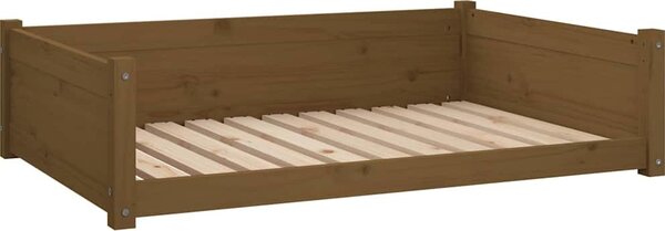 VidaXL Pelíšek pro psy 105,5 x 75,5 x 28 cm masivní borovice [821465] Barva: Bílá