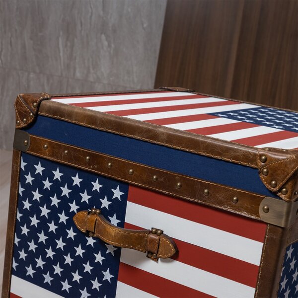 Hosana Home Stolek / kufr / truhla U.S. Flag