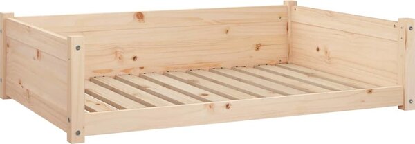 VidaXL Pelíšek pro psy 105,5 x 75,5 x 28 cm masivní borovice [821465] Barva: Bílá