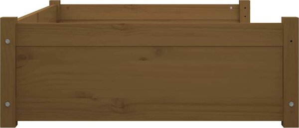VidaXL Pelíšek pro psy 105,5 x 75,5 x 28 cm masivní borovice [821465] Barva: Bílá