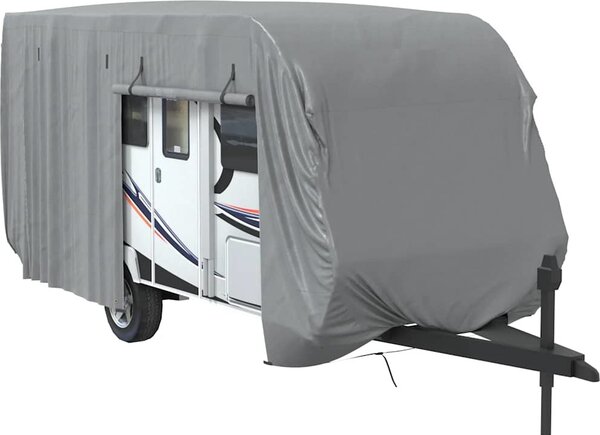 VidaXL Krycí plachta na karavan šedá 550x250x220 cm netkaná textilie [4015866]
