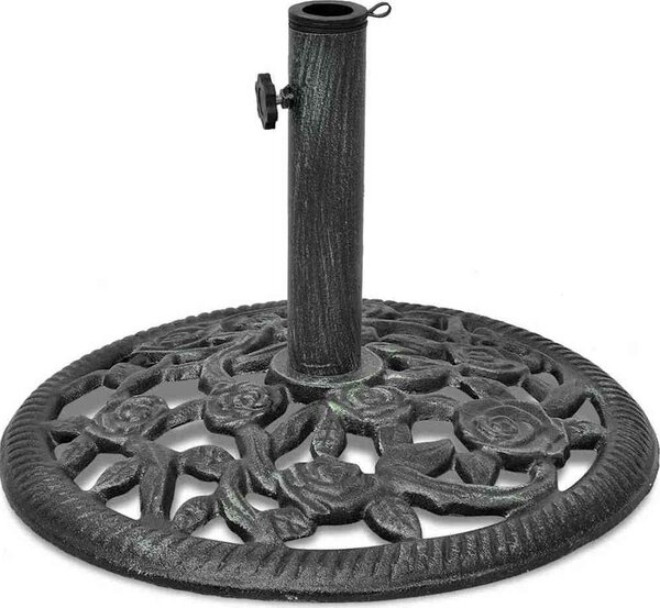 VidaXL Stojan na slunečník litinový 12 kg 48 cm [42171] Barva: Černo-zelená