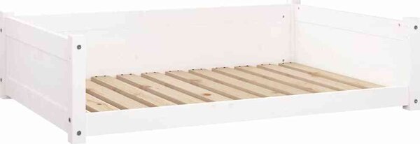 VidaXL Pelíšek pro psy 105,5 x 75,5 x 28 cm masivní borovice [821465] Barva: Bílá
