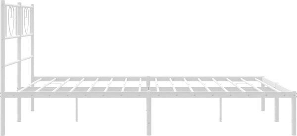 VidaXL Kovový rám postele s čelem 120 x 200 cm [355461] Barva: Černá