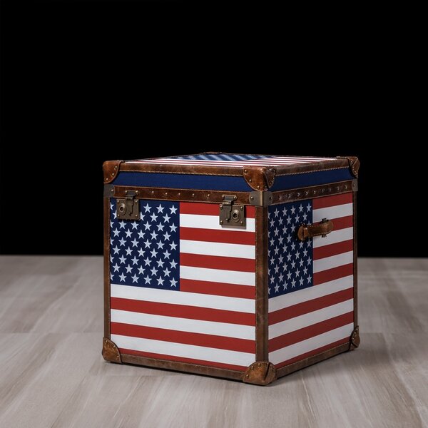 Hosana Home Stolek / kufr / truhla U.S. Flag