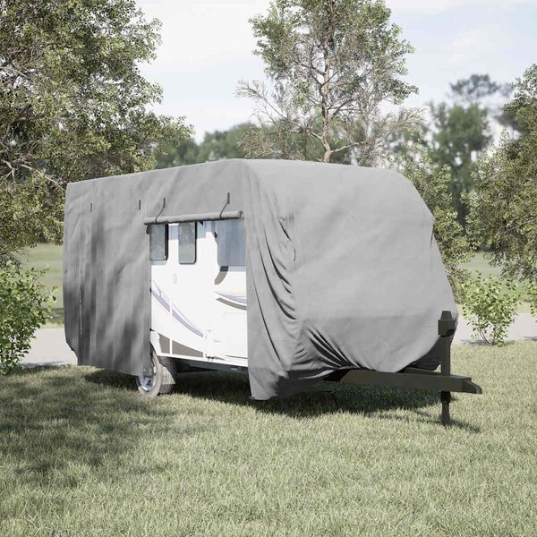 VidaXL Krycí plachta na karavan šedá 550x250x220 cm netkaná textilie [4015866]