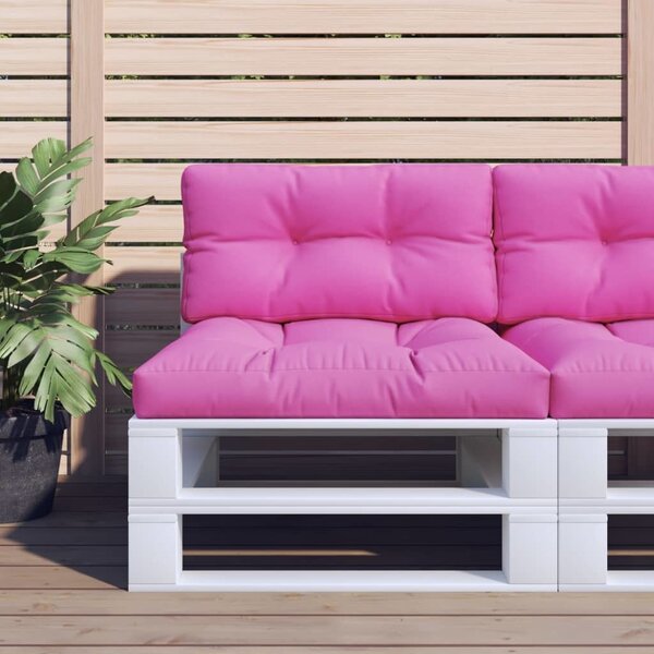 VidaXL Poduška na palety 70 x 40 x 12 cm textil [314454] Barva: Růžová