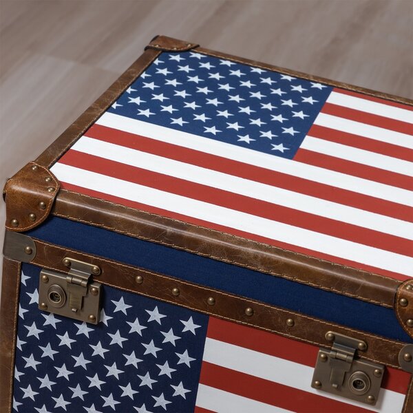 Hosana Home Stolek / kufr / truhla U.S. Flag