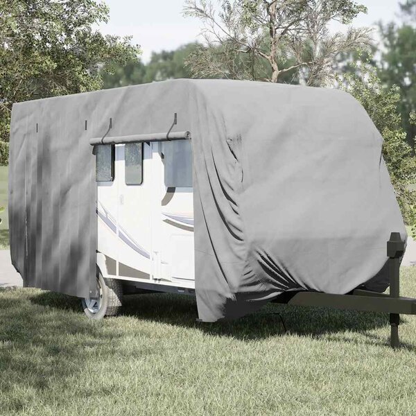 VidaXL Krycí plachta na karavan šedá 550x250x220 cm netkaná textilie [4015866]