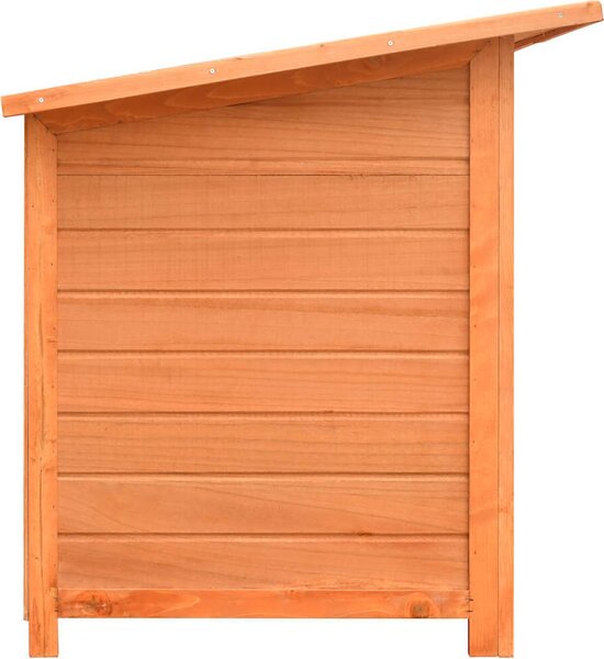 VidaXL Psí bouda 120 x 77 x 86 cm masivní borové a jedlové dřevo [170641]