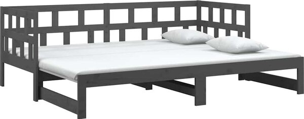 VidaXL Výsuvná postel masivní borovice 2x (80 x 200) cm [820229] Barva: Přírodní