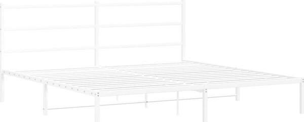 VidaXL Kovový rám postele s čelem 180 x 200 cm [355369] Barva: Černá