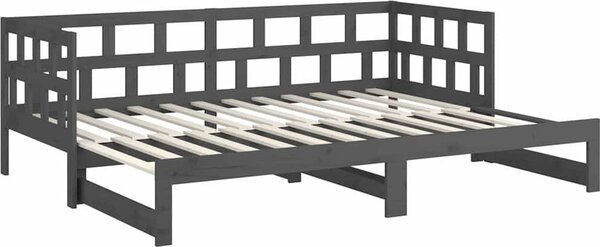VidaXL Výsuvná postel masivní borovice 2x (80 x 200) cm [820229] Barva: Přírodní