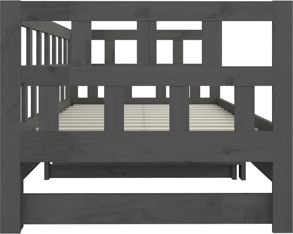 VidaXL Výsuvná postel masivní borovice 2x (80 x 200) cm [820229] Barva: Přírodní