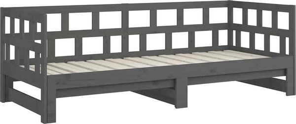 VidaXL Výsuvná postel masivní borovice 2x (80 x 200) cm [820229] Barva: Přírodní