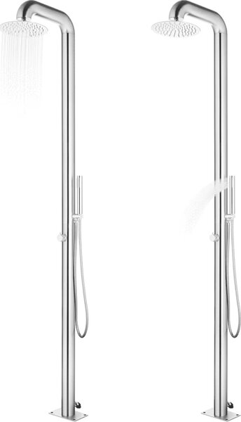 VidaXL Zahradní sprcha 225 cm nerezová ocel [315941]