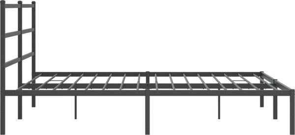 VidaXL Kovový rám postele s čelem 180 x 200 cm [355369] Barva: Černá