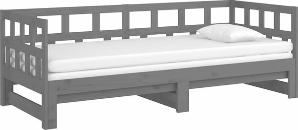 VidaXL Výsuvná postel masivní borovice 2x (80 x 200) cm [820229] Barva: Přírodní