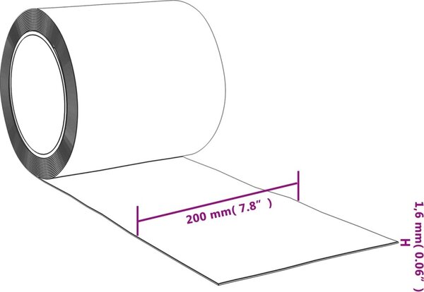 VidaXL Závěs do dveří 200 mm x 1,6 mm 10 m PVC [153860] Barva: transparentní