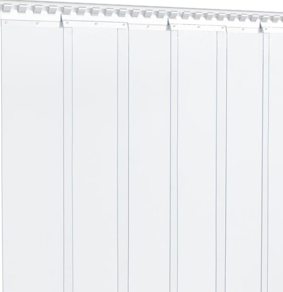 VidaXL Závěs do dveří 200 mm x 1,6 mm 10 m PVC [153860] Barva: transparentní