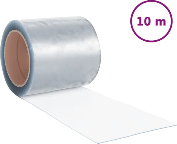 VidaXL Závěs do dveří 200 mm x 1,6 mm 10 m PVC [153860] Barva: transparentní