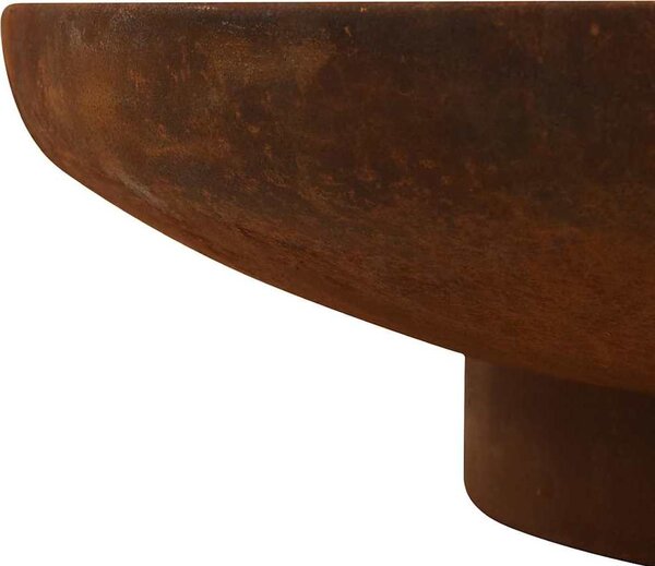 VidaXL Přenosné ohniště 80 cm ocel [313345] Barva: Hnědá