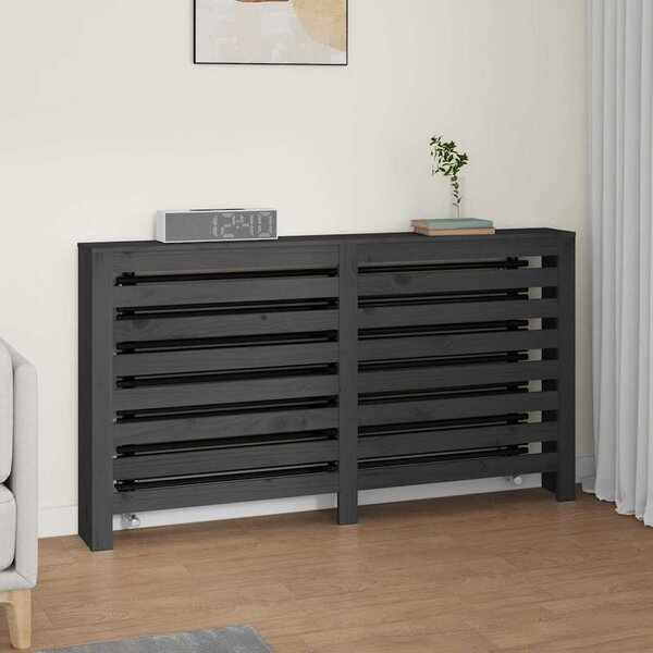 VidaXL Kryt na radiátor 153 x 19 x 84 cm masivní borové dřevo [822604] Barva: Bílá