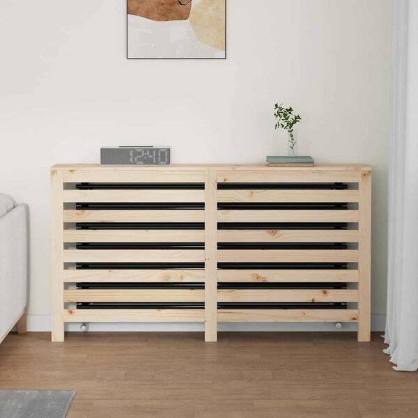 VidaXL Kryt na radiátor 153 x 19 x 84 cm masivní borové dřevo [822604] Barva: Bílá