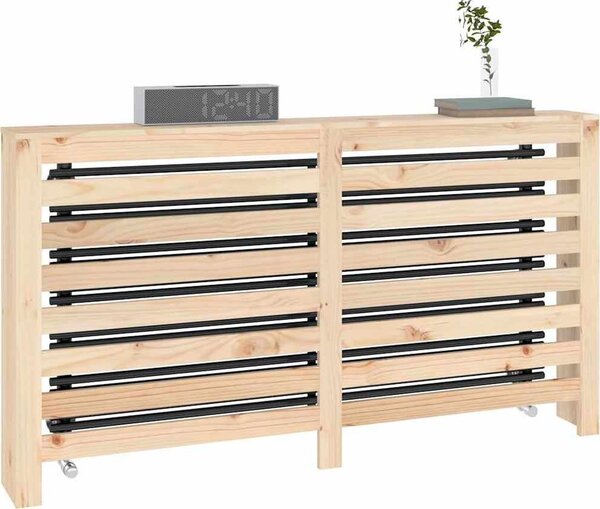 VidaXL Kryt na radiátor 153 x 19 x 84 cm masivní borové dřevo [822604] Barva: Bílá