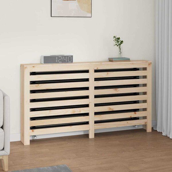 VidaXL Kryt na radiátor 153 x 19 x 84 cm masivní borové dřevo [822604] Barva: Bílá
