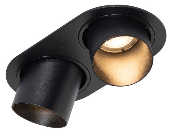 Zástěnná svítidla černá GU10 50 mm 2-světlo - Installa