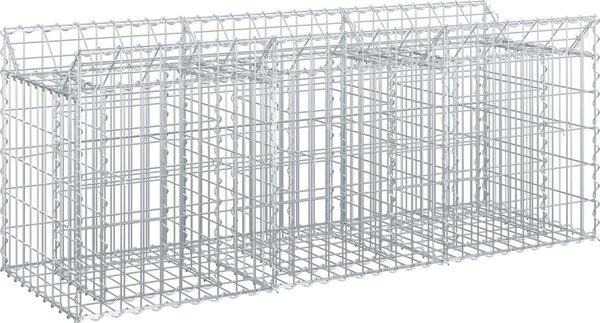 VidaXL Gabionový vyvýšený záhon 150 x 50 x 60 cm Pozinkovaná ocel [42033292]