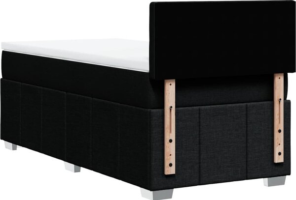 VidaXL Box spring postel s matrací 100 x 200 cm textil [3286999] Barva: Černá