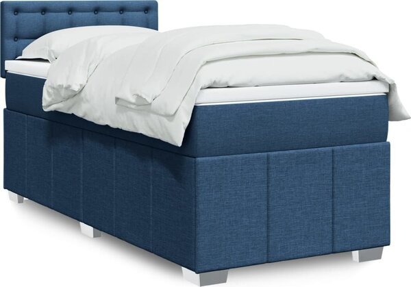 VidaXL Box spring postel s matrací 100 x 200 cm textil [3286999] Barva: Černá