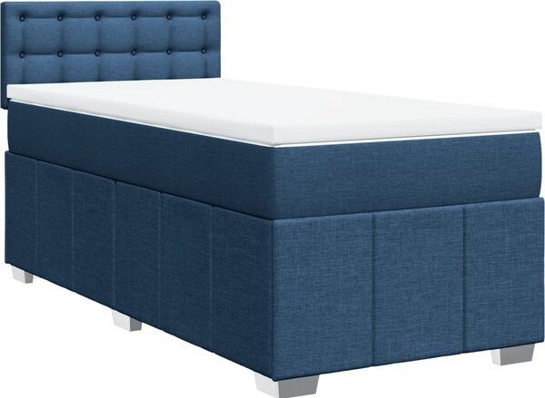 VidaXL Box spring postel s matrací 100 x 200 cm textil [3286999] Barva: Černá