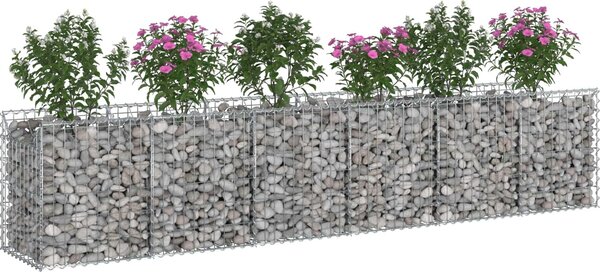 VidaXL Gabionový vyvýšený záhon 2 ks 300 x 50 x 60 cm Pozinkovaná ocel [3422216]