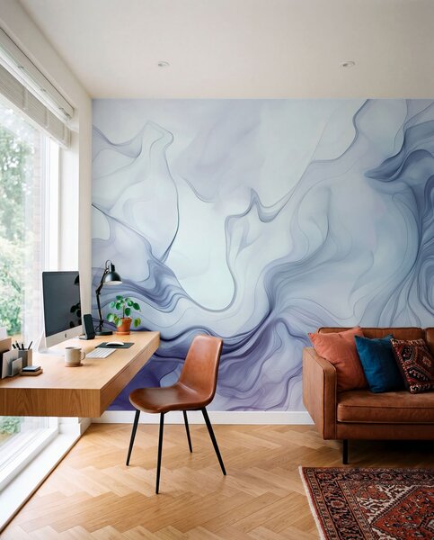 Fototapety Barevné abstraktní vlny na světlém pozadí, Fototapety 3D, Fototapety 3d geometrické tvary, w01185v1 : uwalls.cz