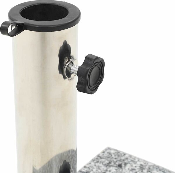 VidaXL Stojan na slunečník 40 x 28 x 4 cm žula [45069] Barva: Černá