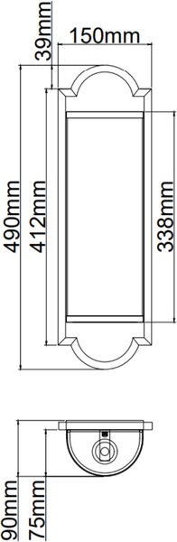 Open Design Libero nástěnné svítidlo 2x12 W černá-zlatá OR84535