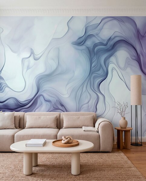 Fototapety Barevné abstraktní vlny na světlém pozadí, Fototapety 3D, Fototapety 3d geometrické tvary, w01185v1 : uwalls.cz