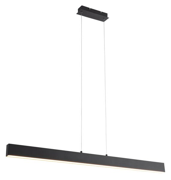 Závěsné svítidlo černé vč. LED s 3-stupňovým stmíváním 2700-4000K s přepínačem Dip - Keane