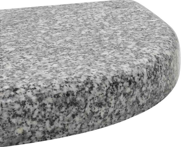 VidaXL Stojan na slunečník 40 x 28 x 4 cm žula [45069] Barva: Černá