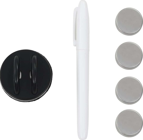 VidaXL Nástěnná magnetická tabule skleněná 120 x 60 cm [285371] Barva: Bílá