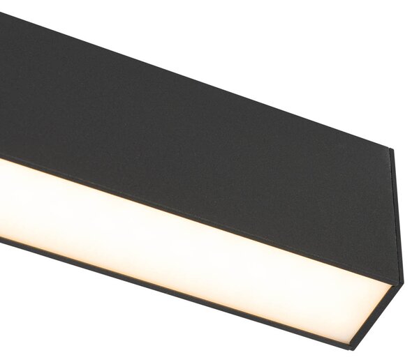 Stropní svítidlo černé vč. LED 3-stupňové stmívatelné 2700-4000K s přepínačem Dip - Keane