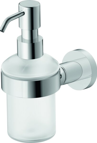 Duravit 99161000 -Nástěnný dávkovač mýdla D-CODE 390 ml mléčné sklo/lesklý chrom
