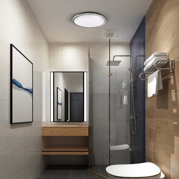 Solight WO825-LED Koupel. strop. sv. ACATE 18W/230V 3000/4000/6000Kpr.22 cm IP54