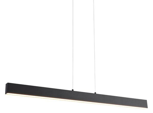 Závěsné svítidlo černé vč. LED s 3-stupňovým stmíváním 2700-4000K s přepínačem Dip - Keane