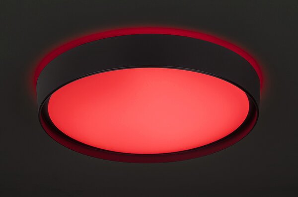 Rabalux 3146 Achilles LED Stropní svítidlo s ovladačem | RGB | Variabilní | Stmívatelné | 40W | Černá - r-3146